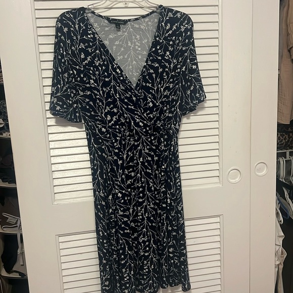 Super soft rayon spandex flutter sleeve A line dress - Picture 1 of 5